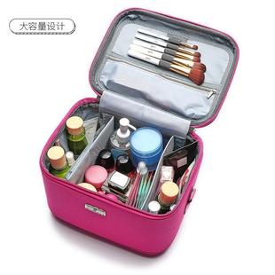 专业化妆包大容量韩国便携旅行手提大号收纳包可爱(包可爱)防水带锁化妆箱