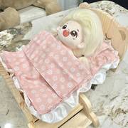 棉花娃娃用品娃床20cm三件套娃床垫迷你人性，玩偶被子枕头可爱床垫