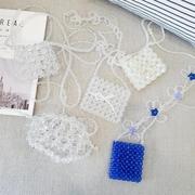 韩版迷你儿童手工编制包包串珠包diy材料包包斜跨小包包