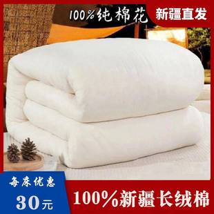 新疆长绒棉被纯棉花被子被芯棉絮宿舍床，垫被褥子全棉加厚保暖冬被