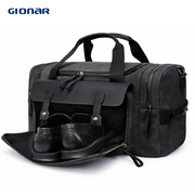 GIONAR真皮旅行包男士单肩手提商务出差训练健身鞋包行李袋大容量