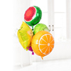 儿童宝宝满月百天水果，铝膜飘空气球布置周岁生日，主题派对装饰铝箔