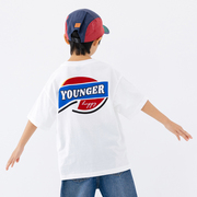 男童t恤儿童街舞短袖，夏季童装嘻哈字母，半袖男孩上衣潮酷洋气