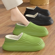 女士棉鞋冬季加绒加厚防水女式带跟的棉，拖鞋2023防滑室内家居