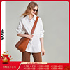 havva2024春季衬衫，女设计感小众上衣气质宽松白色衬衣c76750
