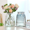 轻奢 ins简约玻璃花瓶水养鲜花百合插花花器网红客厅装饰花瓶摆件