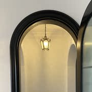 欧式宫廷复古铜吊灯，玄关吧台厨房阳台衣帽间，北欧日式简约冰花玻璃
