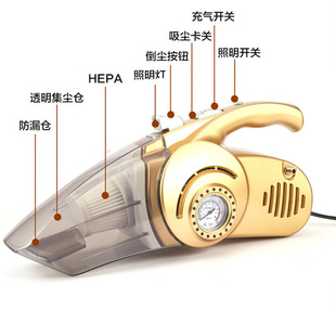 车载吸尘器充气泵汽车无线打气强力专用车内用家两用大功率四合一