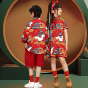 女童旗袍夏款2023女孩夏装中国风改良汉服儿童唐装洋气连衣裙