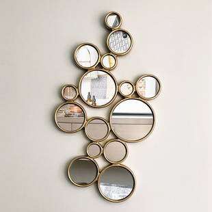 欧式客厅创意镜子走廊装饰镜子壁挂墙面镜子玄关镜卧室艺术圆形镜