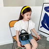 菱格儿童手提包时尚韩版高级感可爱女童女孩斜挎包小香风箱子包小