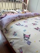 三丽欧正版卡通床上用品四件套全棉，纯棉宿舍被套床单三件套库洛米
