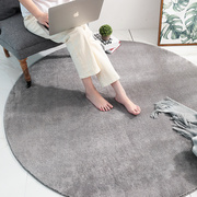 现代简约素色圆形客厅，地垫地毯沙发茶几防滑垫，家用卧室床边脚垫