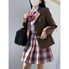 jk格裙原创韩式制服套装秋冬季儿童女学生学院风校服校供西装外套