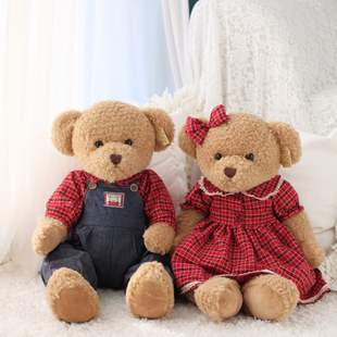 2023压床娃娃一对结婚新婚礼物，大号毛绒玩具，公仔情侣泰迪熊情人节