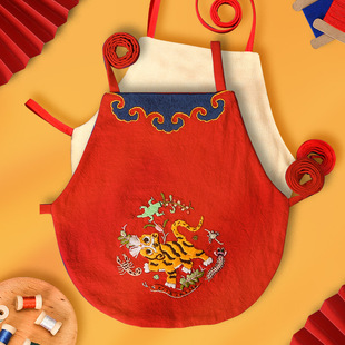 阿卡手工刺绣diy材料包制作婴儿肚兜孕妇自绣宝宝用品周岁礼物