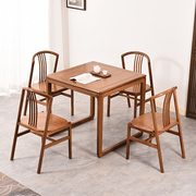 鸡翅木八仙桌红木餐桌正方形，新中式实木四方桌仿古餐桌椅，组合家用