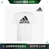 韩国直邮Adidas 男士 白色 纯棉 短袖T恤 普通版型 IC9349