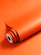 橙色脏橘色墙纸自粘防水家具翻新商用装饰背景墙贴壁纸北欧ins风