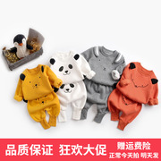 童装卫衣哈伦裤套装1-3岁婴儿衣服韩版动物造型小童套装宝宝
