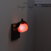 丹麦kongesslojd樱桃感应灯，光感自动儿童房，硅胶装饰小夜灯插座式