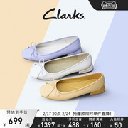 Clarks其乐女鞋轻舞单鞋女平底鞋秋季舒适芭蕾舞鞋舞蹈鞋女