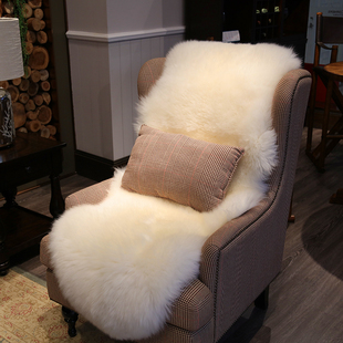 欧式整张羊毛沙发垫羊毛地毯纯羊毛椅垫坐垫靠垫飘窗垫卧室床边毯