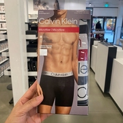 CK/Calvin Klein 男士四角裤平角裤内裤舒适速干透气弹力 4条盒装
