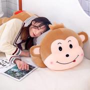 小猴子公仔毛绒玩具床上睡觉抱枕，玩偶可爱布娃娃卡通动物枕头儿童