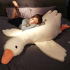 可爱大白鹅抱枕女生睡觉床头靠垫夹腿长条枕头男生款沙发床上靠枕