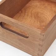 无盖大号桌面收纳箱创意实木储物箱工具箱杂物储物整理箱手提盒