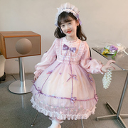 女童洛丽塔公主裙春装2025新款儿童装生日绝美连衣裙女孩春秋裙子