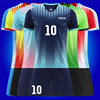 足球服套装20233XS4XL学生男女童短袖T恤比赛印字定制足球衣