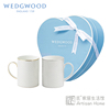 wedgwood几何马克对杯心形礼盒，情侣对杯咖啡杯进口结婚礼物