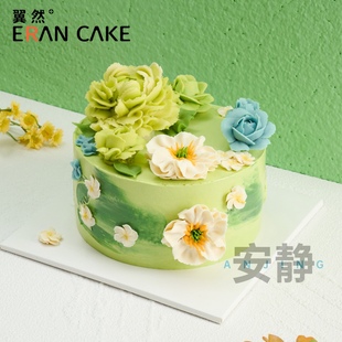 悥然安静动物奶油生日蛋糕网红创意儿童上海苏州无锡同城配送