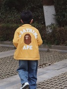 重工 23zui 日系潮牌童装儿童夹克外套男女童羊羔毛加绒棉服
