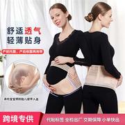 产前孕妇托腹带方便穿脱缓解腰部支撑带双胎可调节护腰带护肚安胎