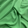 绿色重磅真丝双绉布料，桑蚕丝连衣裙面料