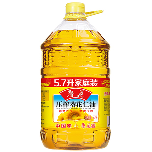 鲁花压榨葵花仁油5.7l葵花籽油食品压榨食用油