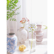 高级感陶瓷小众简约装饰花瓶客厅插花瓶摆件玻璃大号水养植物水培