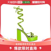 香港直邮潮奢giuseppezanotti女士giuseppezanotti绿色凉鞋