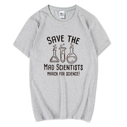 青少年t恤男短袖生活大爆炸geek科学家创意，化学男士短袖t恤潮
