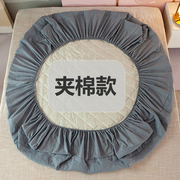 夹棉床笠单件席梦思保护套，1.8米m床防尘套棕垫，床罩床垫套纯色棕垫