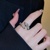开口蛇形戒指女小众设计轻奢高级感个性食指戒2023指环饰品潮