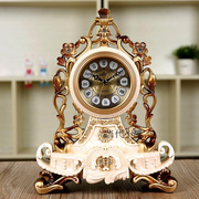 丽盛钟表欧式客厅座钟创意，复古现代钟表，书桌简约台钟个性石英钟表
