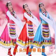 女装民族服装秧歌服舞台装，演出服装藏族舞蹈，服饰藏族水袖舞蹈d-85