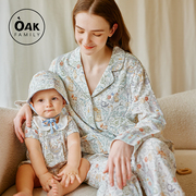 Oak Family纯棉女士睡衣套装2024春季长袖孕妇居家服套装