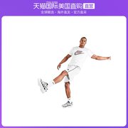 Nike耐克男士短裤白色直筒印花阔腿运动休闲裤