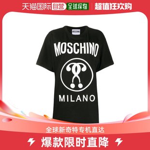香港直邮潮奢 Moschino 女士logo大款T恤