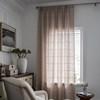 美式针织提花布客厅，卧室飘窗米色流苏装饰遮光窗帘成品窗纱